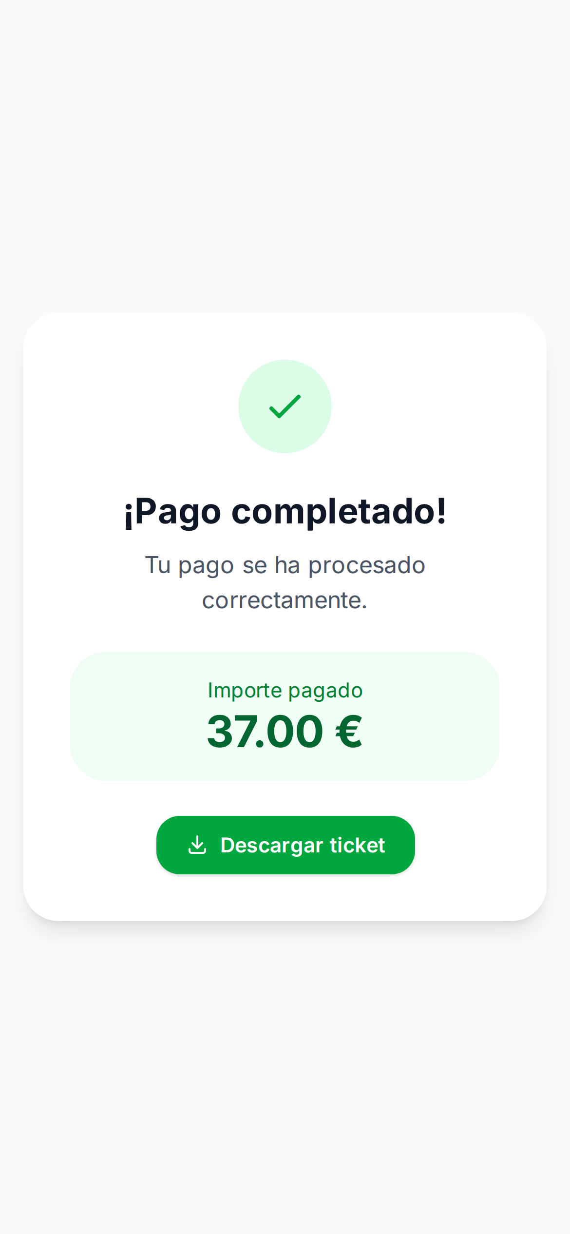 The customer pays