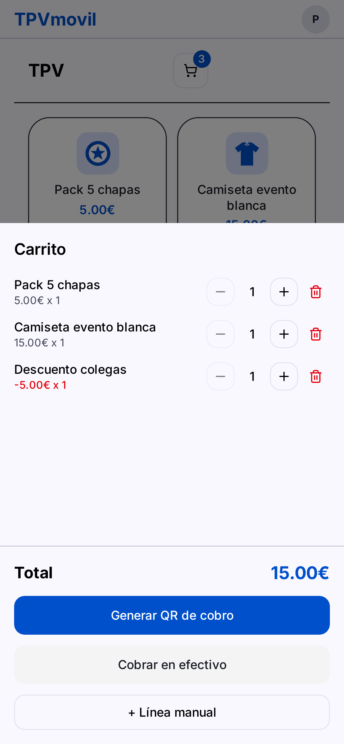 Discounts in the cart